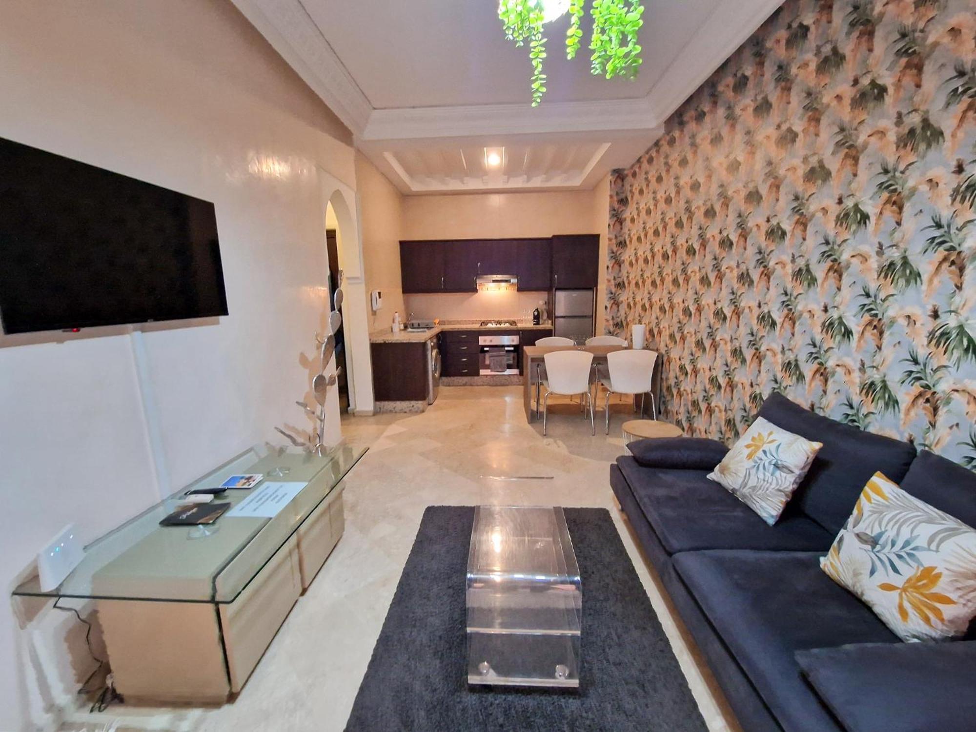 Superbe Appartement Piscine Gueliz Marrakesh Exterior foto